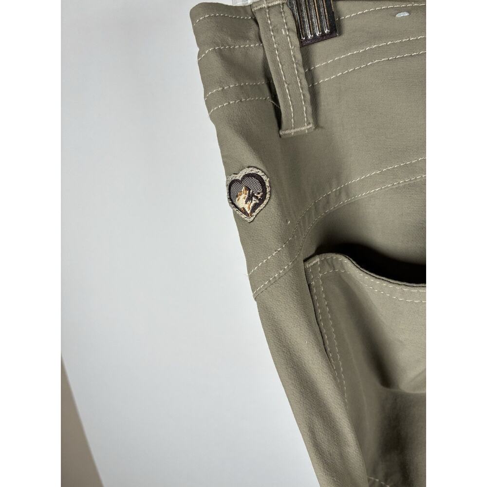Kuhl Womens 8 Khaki Hiking Pants Nylon Stretch Straight Leg Outdoor Gorpcore - Picture 5 of 8